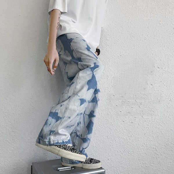 men's jeans fashion casual korean men streetwear loose hip-hop straight denim trousers mens -2xl, Blue
men's jeans fashion casual korean men streetwear loose hip-hop straight denim trousers mens -2xl, Blue