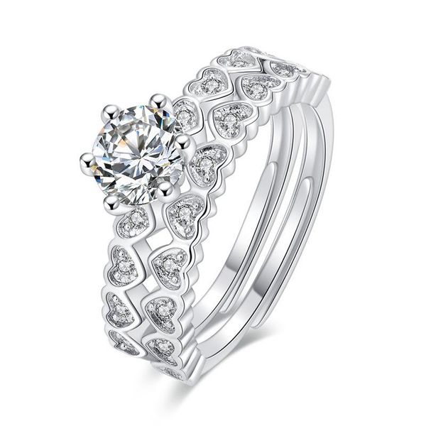 wedding rings 2 in 1 love heart opening ring women luxury finger romantic birthday gift for girlfriend fashion zircon stone jewelry j205, Slivery;golden
wedding rings 2 in 1 love heart opening ring women luxury finger romantic birthday gift for girlfriend fashion zircon stone jewelry j205, Slivery;golden