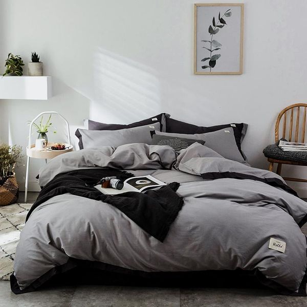 bedding sets gray luxury cotton soft set king twin size bed duvet cover sheet fitted pillowcase parure de lit
bedding sets gray luxury cotton soft set king twin size bed duvet cover sheet fitted pillowcase parure de lit