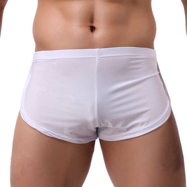 underpants men's underwear smooth soft ice silk boxer mens leg split fork panties breathable loose home sleep shorts, Black;white
underpants men's underwear smooth soft ice silk boxer mens leg split fork panties breathable loose home sleep shorts, Black;white
