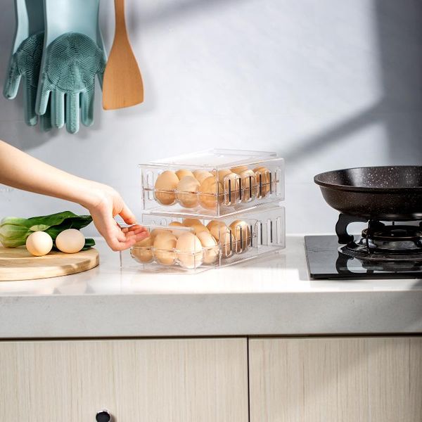 storage bottles & jars refrigerator egg holder drawer fridge organizer container space saving stackable food with 12 slots
storage bottles & jars refrigerator egg holder drawer fridge organizer container space saving stackable food with 12 slots