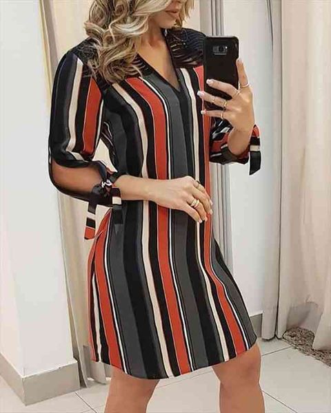 women fashion elegant casual v neck hollow out long sleeve striped tassels insert tie sleeve shirt dress, Black;gray 
women fashion elegant casual v neck hollow out long sleeve striped tassels insert tie sleeve shirt dress, Black;gray