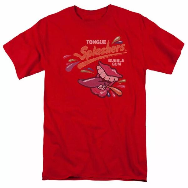 dubble bubble distressed logo t shirt mens licensed tongue splashers gum red, White;black
dubble bubble distressed logo t shirt mens licensed tongue splashers gum red, White;black