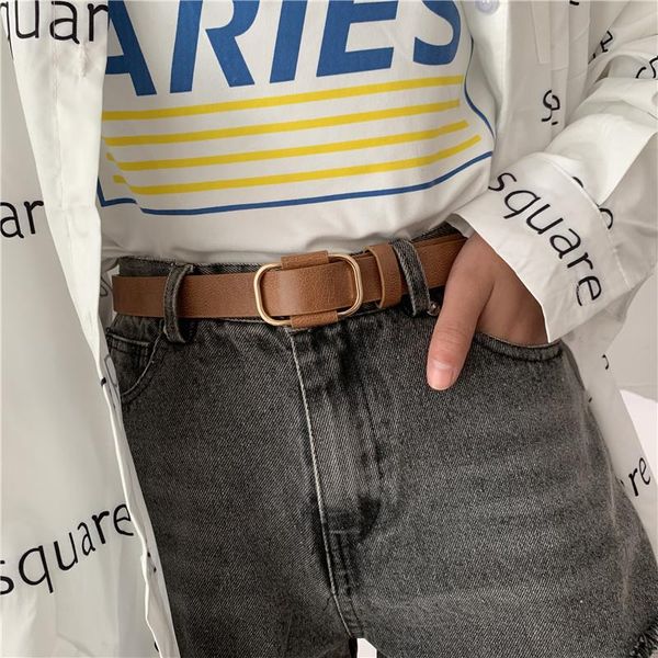 belts vintage women golden square buckle pu leather thin waist strap casual black ladies waistband, Black;brown
belts vintage women golden square buckle pu leather thin waist strap casual black ladies waistband, Black;brown