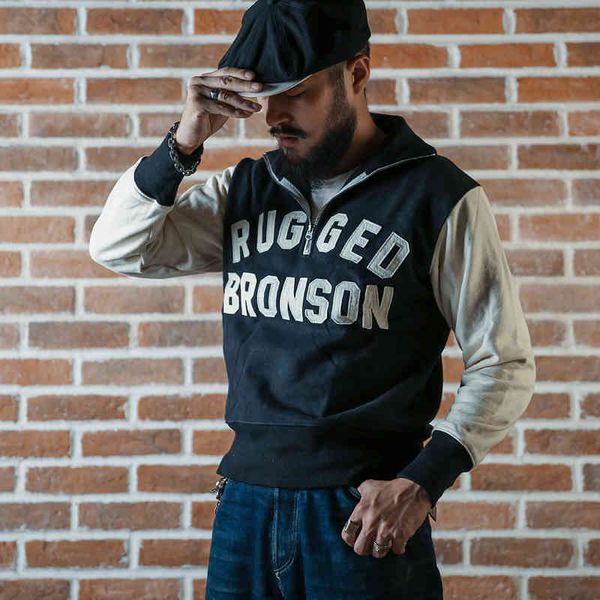hoodie bronson heavyweight vintage motorcycle racing jersey 1/2 zip biker sweatshirt, Black
hoodie bronson heavyweight vintage motorcycle racing jersey 1/2 zip biker sweatshirt, Black