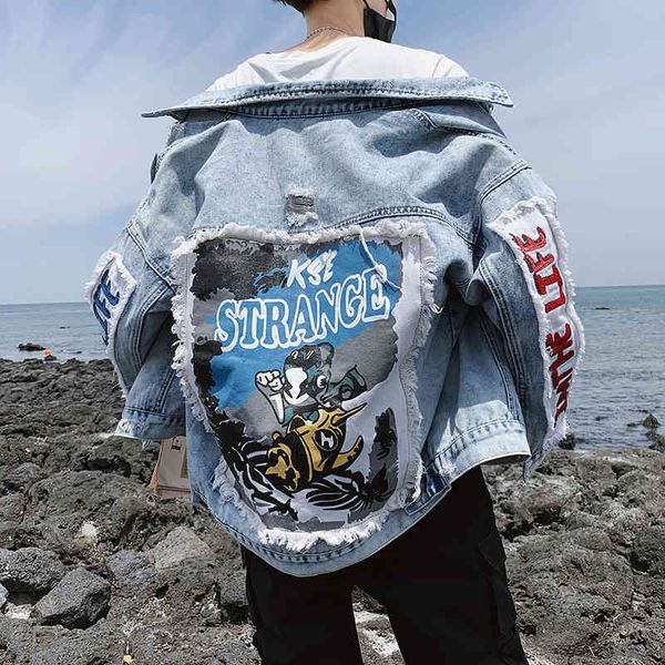 men's jackets spring and autumn fashion casual students denim teenagers brand korean printed student popular men coat g809, Black;brown
men's jackets spring and autumn fashion casual students denim teenagers brand korean printed student popular men coat g809, Black;brown