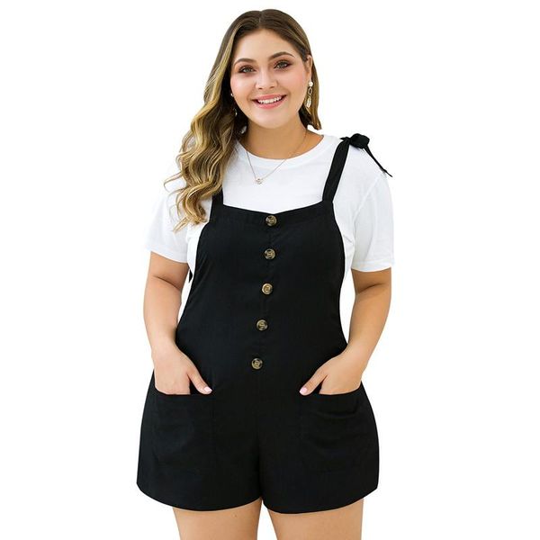 women's jumpsuits & rompers 4xl plus size women jumpsuit overalls summer black button pocket female playsuits vintage strap romper one, Black;white
women's jumpsuits & rompers 4xl plus size women jumpsuit overalls summer black button pocket female playsuits vintage strap romper one, Black;white