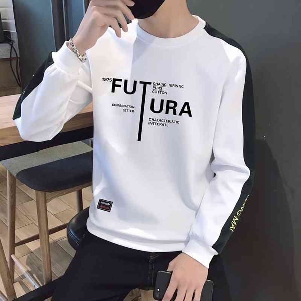 t-shirt men's long sleeve 2021 sweater middle school student bottoms trend spring and autumn new handsome 8 thin crew neck, White;black
t-shirt men's long sleeve 2021 sweater middle school student bottoms trend spring and autumn new handsome 8 thin crew neck, White;black