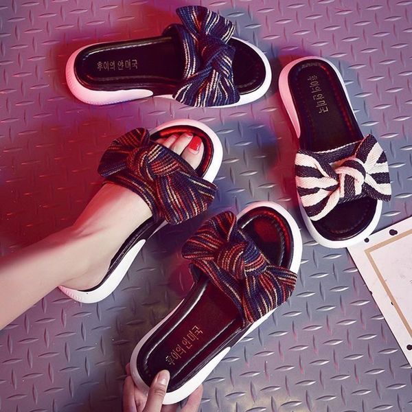 summer women bowknot beach slippers female daily comfy slip on sandals shoes lady bathroom non-slip platform soft home slides, Black
summer women bowknot beach slippers female daily comfy slip on sandals shoes lady bathroom non-slip platform soft home slides, Black