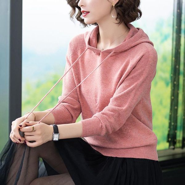 women's hoodies & sweatshirts lucyever elegant women knitted fashion hooded long sleeve loose spring female jumper casual soft elastic, Black
women's hoodies & sweatshirts lucyever elegant women knitted fashion hooded long sleeve loose spring female jumper casual soft elastic, Black