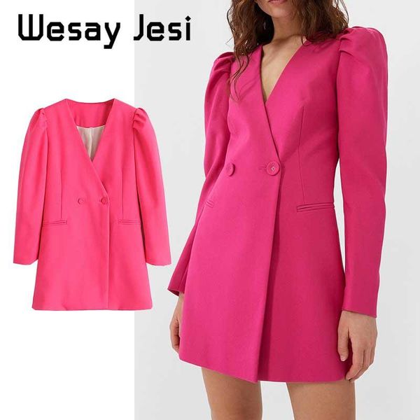 women double breasted solid blazer long sleeve turn-down collar office wear blazers pocket pink color lady jacket outerwaer women's sui, White;black
women double breasted solid blazer long sleeve turn-down collar office wear blazers pocket pink color lady jacket outerwaer women's sui, White;black