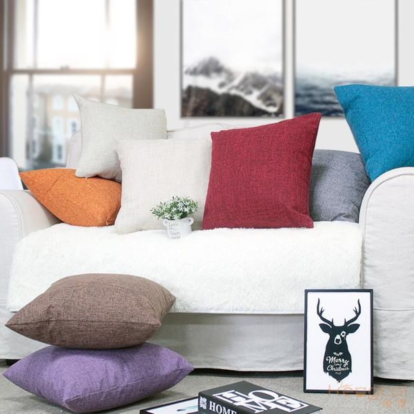 cushion/decorative pillow retro polyester pure color imitation linen home decor cushion cover car chair throw case 30/35/40/45/50/55 custom
cushion/decorative pillow retro polyester pure color imitation linen home decor cushion cover car chair throw case 30/35/40/45/50/55 custom