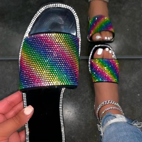 sandals women's colors rhinestone party big size ladies flip flops beautiful bling holiday summer beach shoes woman, Black
sandals women's colors rhinestone party big size ladies flip flops beautiful bling holiday summer beach shoes woman, Black