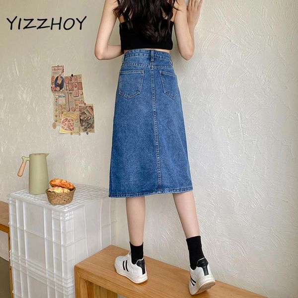skirts yizzhoy summer casual female a-line hole button medium ladies jeans skirt women retro blue high waist slim denim, Black
skirts yizzhoy summer casual female a-line hole button medium ladies jeans skirt women retro blue high waist slim denim, Black