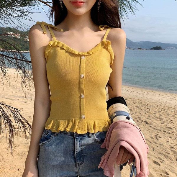 women's tanks & camis summer knit camisole short tank v-neck bottoming women solid color casual multi-color, White
women's tanks & camis summer knit camisole short tank v-neck bottoming women solid color casual multi-color, White