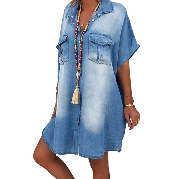 new dress design short sleeve spandex dress jean ladies dresses summer casual shirt, Black;gray
new dress design short sleeve spandex dress jean ladies dresses summer casual shirt, Black;gray