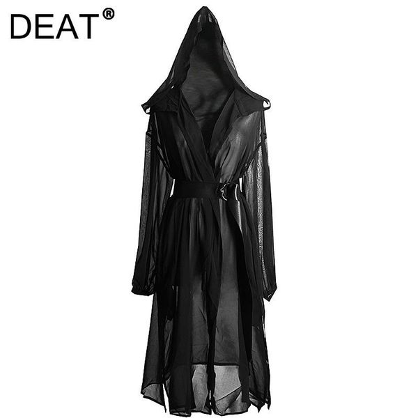 women's trench coats deat 2021 women fashion loose black hooded collar long sleeve embroidery chiffon windbreaker jacket summer and aut, Tan;black
women's trench coats deat 2021 women fashion loose black hooded collar long sleeve embroidery chiffon windbreaker jacket summer and aut, Tan;black