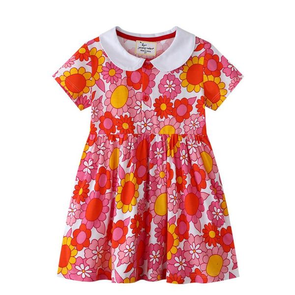 girl's dresses children's sun flower print girls summer collar baby cotton clothes short sleeve kids tutu, Red;yellow
girl's dresses children's sun flower print girls summer collar baby cotton clothes short sleeve kids tutu, Red;yellow