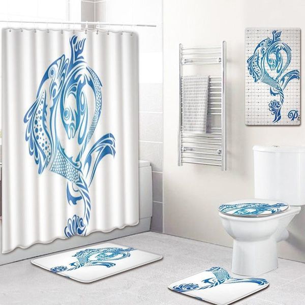 bath mat waterproof shower curtain toilet five-piece set absorbent non-slip door flannel thick carpet mats
bath mat waterproof shower curtain toilet five-piece set absorbent non-slip door flannel thick carpet mats