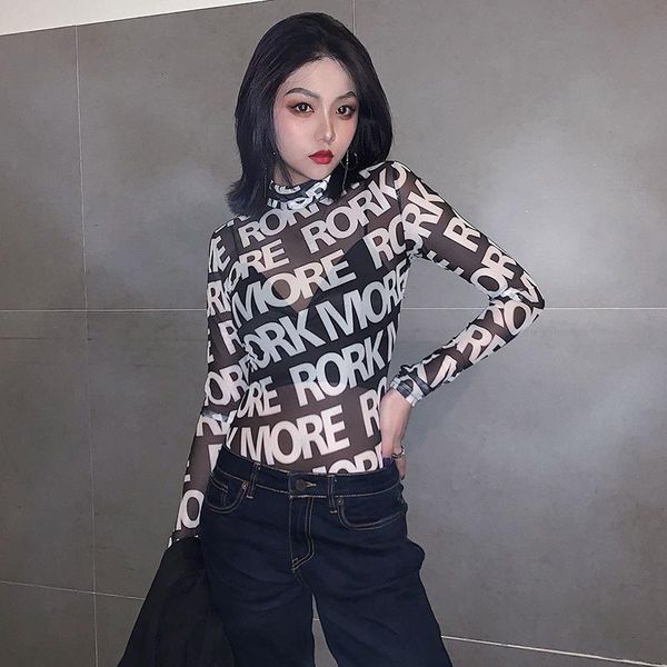 women's jumpsuits & rompers &de tee bodysuit women black mesh long sleeve turtleneck letters print transparent summer bodysuits p, Black;white
women's jumpsuits & rompers &de tee bodysuit women black mesh long sleeve turtleneck letters print transparent summer bodysuits p, Black;white