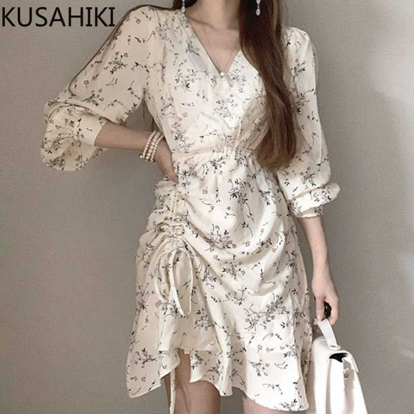 korea chic spring v-neck dresses slim waist drawstring pleated irregualr vestido women flroal dress 6f810 210603, Black;gray
korea chic spring v-neck dresses slim waist drawstring pleated irregualr vestido women flroal dress 6f810 210603, Black;gray