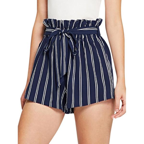 women's shorts women retro stripe casual fit elastic waist pocket with string short denim szorty damskie pantalon femme, White;black
women's shorts women retro stripe casual fit elastic waist pocket with string short denim szorty damskie pantalon femme, White;black