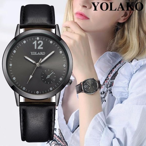 wristwatches 2021 yolako brand leather wristwatch women watch fashion quartz women's simple design casual ladies clock, Slivery;brown
wristwatches 2021 yolako brand leather wristwatch women watch fashion quartz women's simple design casual ladies clock, Slivery;brown
