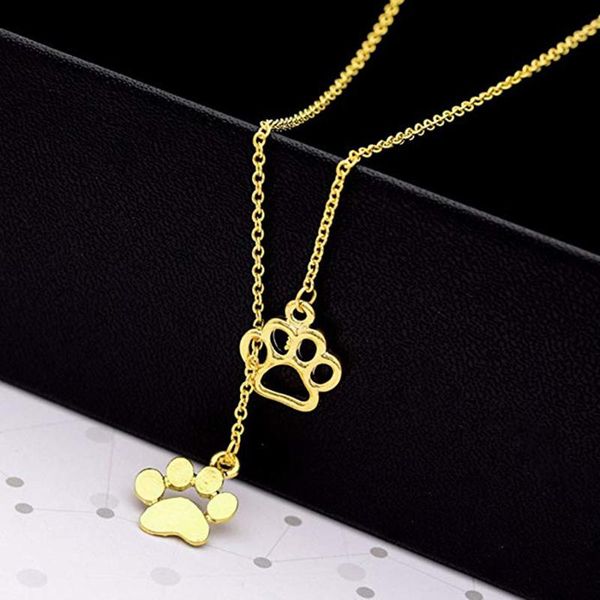 pendant necklaces fashion cute pets necklace dogs footprints stainless steel animal jewelry accessories collares, Silver
pendant necklaces fashion cute pets necklace dogs footprints stainless steel animal jewelry accessories collares, Silver