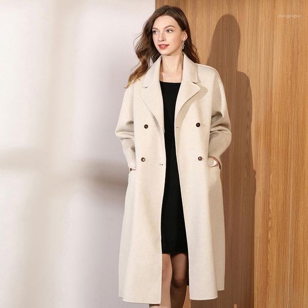 women's wool & blends 2021 gh long women spring autumn solid camel ladies retro causal overcoat winter coats minimalist, Black
women's wool & blends 2021 gh long women spring autumn solid camel ladies retro causal overcoat winter coats minimalist, Black