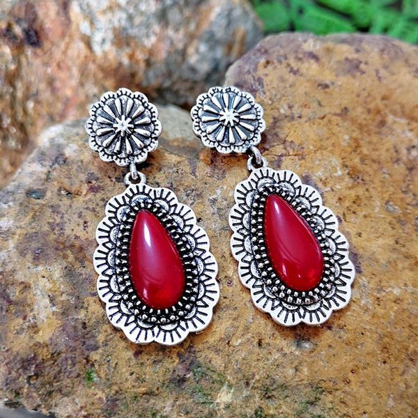 bohemian vintage flower pattern blue opal resin drop earring natural stone red crystal dangle earrings for women boho jewelry & chandelier, Silver
bohemian vintage flower pattern blue opal resin drop earring natural stone red crystal dangle earrings for women boho jewelry & chandelier, Silver