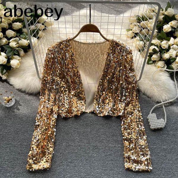 women's jackets sequins jacket women 2021 spring autumn streetwear solid v-neck full slim fashion harajuku wild coats, Black;brown
women's jackets sequins jacket women 2021 spring autumn streetwear solid v-neck full slim fashion harajuku wild coats, Black;brown