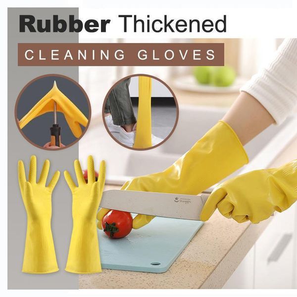 disposable gloves rubber thickened cleaning anti-slip palm print waterproof dishwashing acid for kitchen accessories 
disposable gloves rubber thickened cleaning anti-slip palm print waterproof dishwashing acid for kitchen accessories