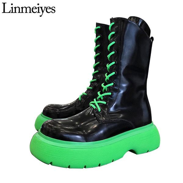 boots motorcycle woman flat platform genuine leather lace up black combat army thick sole gothic mid-calf women
boots motorcycle woman flat platform genuine leather lace up black combat army thick sole gothic mid-calf women