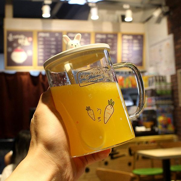 wine glasses creative cartoon glass cup cute office juice children students breakfast milk drinking with lid spoon
wine glasses creative cartoon glass cup cute office juice children students breakfast milk drinking with lid spoon