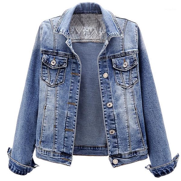 women's jackets 2021 spring autumn korean denim jacket women short vintage long-sleeve slim jeans plus size casual female outwear, Black;brown
women's jackets 2021 spring autumn korean denim jacket women short vintage long-sleeve slim jeans plus size casual female outwear, Black;brown