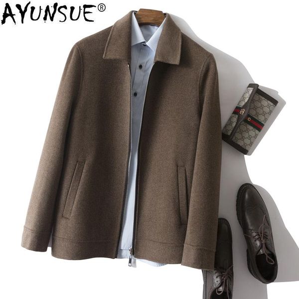 men's wool & blends ayunsue 100% coat men casual jacket spring autumn overcoat korean mens coats sobretudo masculino yc-mr3014 kj4305, Black
men's wool & blends ayunsue 100% coat men casual jacket spring autumn overcoat korean mens coats sobretudo masculino yc-mr3014 kj4305, Black