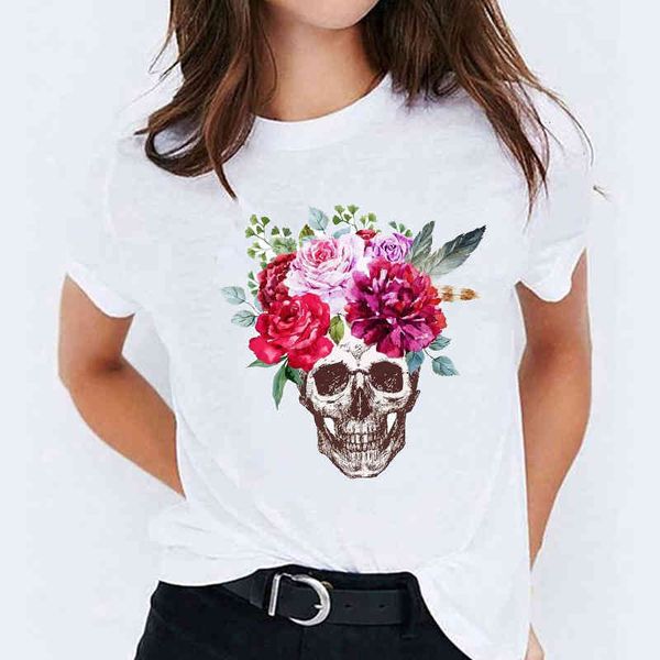 Women' T-Shirt T Shirt for Women Floral Skull Flower Mujer Camisetas Halloween Print Lady T-shirts Female Tee Top Womens Graphic, Cz22674
Women' T-Shirt T Shirt for Women Floral Skull Flower Mujer Camisetas Halloween Print Lady T-shirts Female Tee Top Womens Graphic, Cz22674