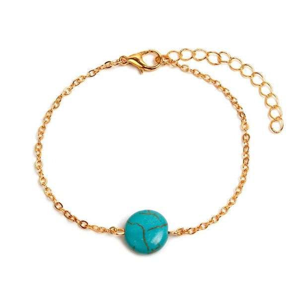 link, chain retro simple round natural stone pendant bracelet fashion gold silver color hand accessories charming jewelry girl gift, Black
link, chain retro simple round natural stone pendant bracelet fashion gold silver color hand accessories charming jewelry girl gift, Black