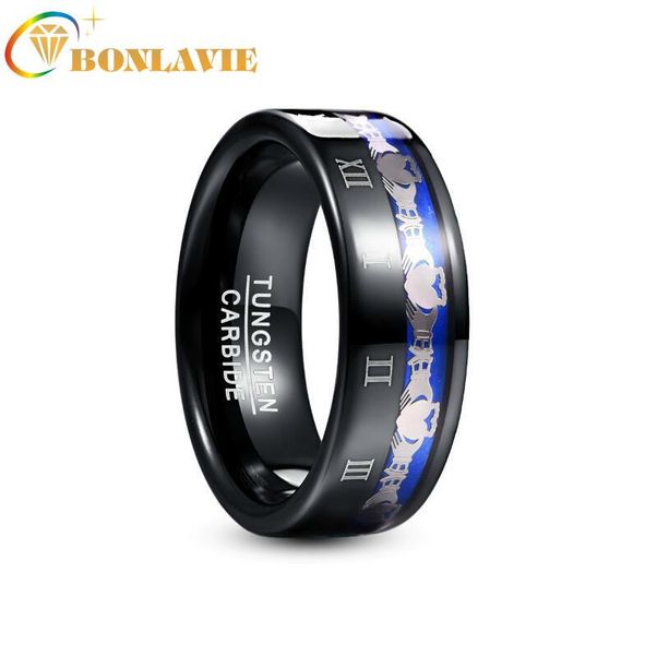 wedding rings bonlavie 8mm wide tungsten steel men's ring plating black claddagh pattern engraved roman numeral carbide t228r, Slivery;golden
wedding rings bonlavie 8mm wide tungsten steel men's ring plating black claddagh pattern engraved roman numeral carbide t228r, Slivery;golden