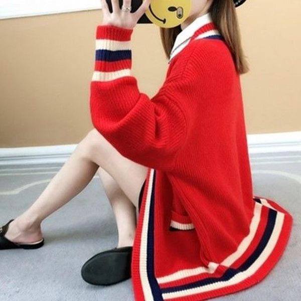 women's knits & tees fall 2021 autumn women selling crop sweater cardigan korean fashion netred casual knitted ladies bay197, White
women's knits & tees fall 2021 autumn women selling crop sweater cardigan korean fashion netred casual knitted ladies bay197, White