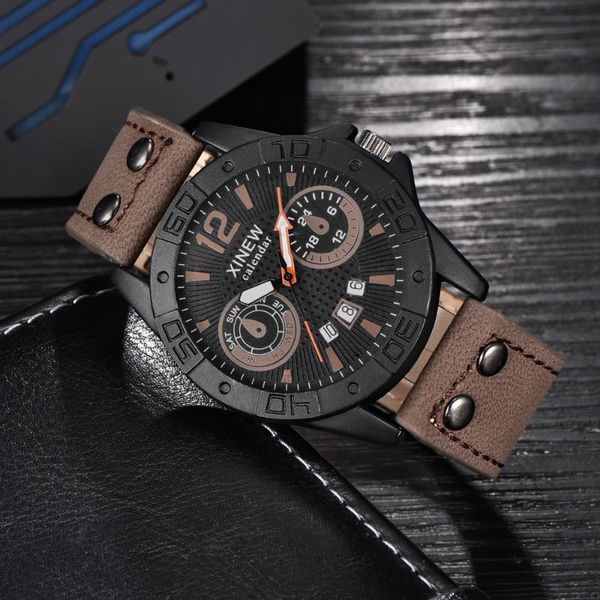 wristwatches men's watch fashion leather stainless steel sport analog quartz wristwatch mens reloj hombre 2021 zegarek meski, Slivery;brown
wristwatches men's watch fashion leather stainless steel sport analog quartz wristwatch mens reloj hombre 2021 zegarek meski, Slivery;brown
