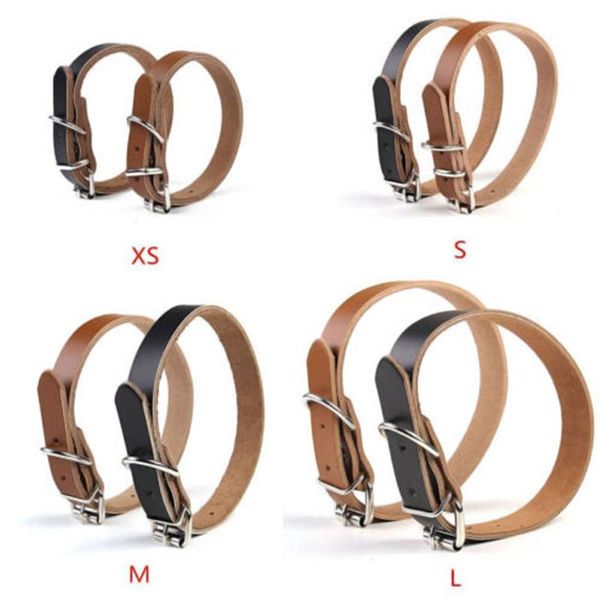 dog collars & leashes adjustable cow leather pet cat puppy collar neck buckle black/brown 2021 high quality
dog collars & leashes adjustable cow leather pet cat puppy collar neck buckle black/brown 2021 high quality