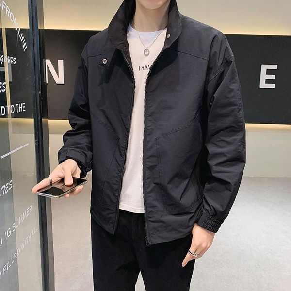 coat jacket men's spring workwear handsome loose streetwear solid color business jackets, Black;brown
coat jacket men's spring workwear handsome loose streetwear solid color business jackets, Black;brown