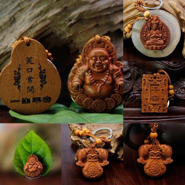 keychains maitreya fish guanyin carving wood craft pendant keychain car key ring bag decor gift, Silver
keychains maitreya fish guanyin carving wood craft pendant keychain car key ring bag decor gift, Silver
