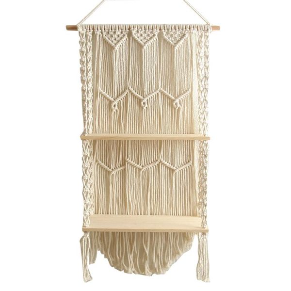 tapestries macrame wall hanging shelf boho decor for plants, art, picture frames, vintage bohemian home
tapestries macrame wall hanging shelf boho decor for plants, art, picture frames, vintage bohemian home