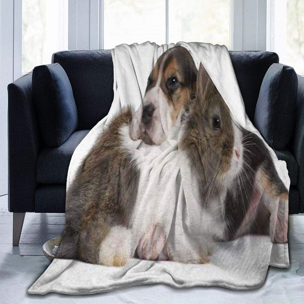 Throw Blanket for Kids Teens Adults Warm Beagle Pets Rabbit and Puppy Animal Kingdom Friendship Best Companions Bunny All Season
Throw Blanket for Kids Teens Adults Warm Beagle Pets Rabbit and Puppy Animal Kingdom Friendship Best Companions Bunny All Season