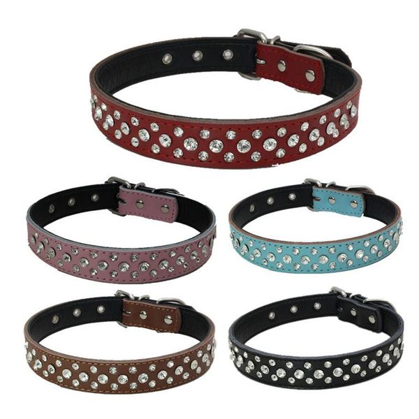 luxury rhinestone rivets cat collar leather large dog collars puppy neck strap for kitten accessories black pink blue brown red tag,id card
luxury rhinestone rivets cat collar leather large dog collars puppy neck strap for kitten accessories black pink blue brown red tag,id card