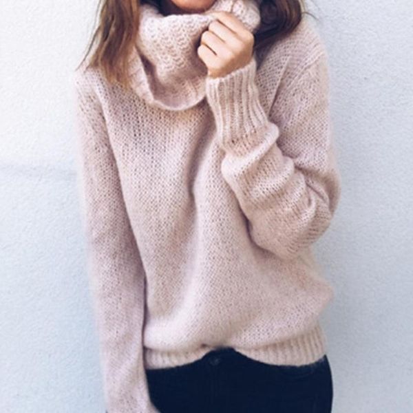women's sweaters 2021 women autumn solid color turtle neck long sleeve knitted sweater pullover loose short woman, White;black
women's sweaters 2021 women autumn solid color turtle neck long sleeve knitted sweater pullover loose short woman, White;black