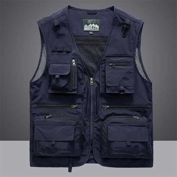 waistcoat vest jacket men multi-pocket classic male sleeveless coat outdoor pographer fishing jackets 5xl vest travel clothes 211111, Black;white
waistcoat vest jacket men multi-pocket classic male sleeveless coat outdoor pographer fishing jackets 5xl vest travel clothes 211111, Black;white