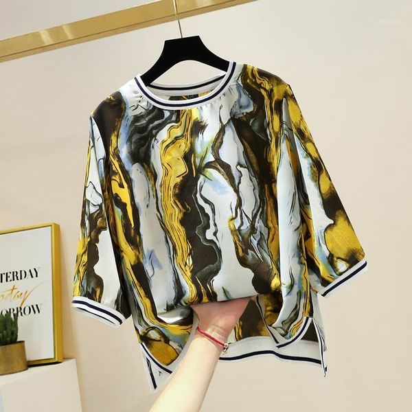women's blouses & shirts large size blouse ink painting womens and round neck half sleeve bottom split print chiffon blusas de mujer, White
women's blouses & shirts large size blouse ink painting womens and round neck half sleeve bottom split print chiffon blusas de mujer, White